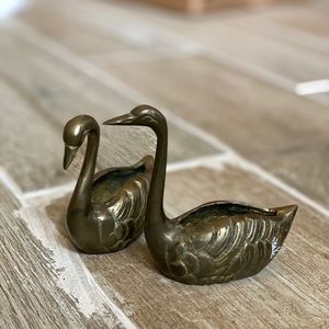 Vintage brass candleholders